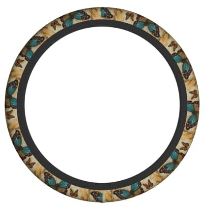 Elastischer Lenkradbezug mit Totenkopf-Motiv, passend für die meisten Autos, SUVs, LKWs, stilvolles Innenzubehör