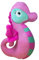Knitty Friends Plüschtiere, Kuscheltiere aus recycelten Materialien, Grau, Ozean-Kollektion, 30cm (Seecilia das Seepferdchen)