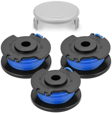 Bobine de rechange pour débroussailleuse Ryobi RAC123/RAC122, 1,5 mm 8,3 m compatible avec Ryobi RLT4027, RLT4125, RLT5027, RLT6030, RLT5127, RLT6130, 5132002671 (3 bobines + 1 housse)