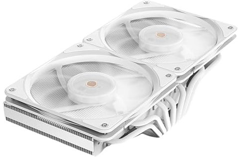 Xanorrg CPU Cooling 7 Heat Pipes 2x 120mm Fans 250W TDP Copper Base For /AM4/AM5 Sockets JF13K Lampless Board Copper Base Hydraulic Bearing Cooling