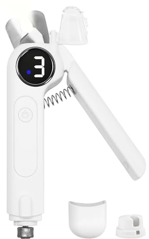 COWGOLDCHILD Dog Nails Clippers & Grinders - 2in1 with LCD Display and LED Lights Dog Nail File Cat Claw Trimmer with Safety Guard Electric Rechargeable Pet Nail Silent Grooming