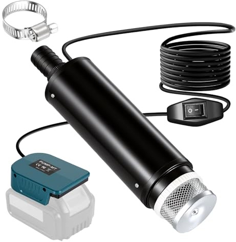 Bomba de Agua Portátil Viitech con Batería para Makita 18V 30L/min