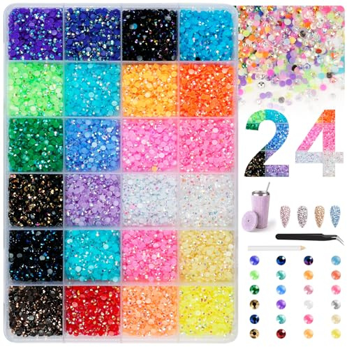 AOOWU Cristales para Uñas Diamantes para Uñas con Pinzas Y Bolígrafo Decoracion Uñas Diamantes para Manualidades para Uñas para Uñas Maquillaje Diy Handwerk Ropa Manualidades
