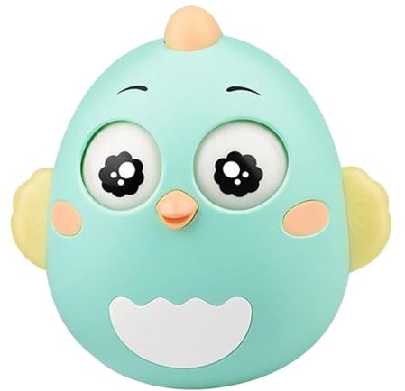 KIOALXZ Roly Poly Chick Tumbler Toy Baby Attività di sviluppo divertenti che coinvolgono i neonati attraverso il suono e il giocattolo Roly Poly Baby Tumbler