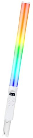 Fxzqgnh RGB LED Stablicht wiederaufladbar, Verbesserte Version RGB-Zweifarben-Vollfarb-Stablicht + Tischständer