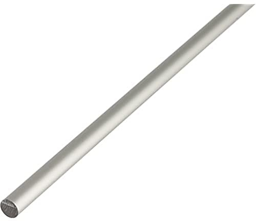 Alberts 473327 Rundstange | Aluminium, silberfarbig eloxiert | 1000 x 6 mm