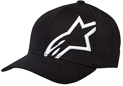 Alpinestars Herren Hat/Beanie Corp Shift 2 Flexfit Cap, Schwarz (Black/White ), L/XL