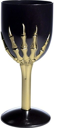 R.H.Smith & Sons Weinglas Weinbecher Knochenkelch Knochenhand Trinkbehälter Halloween Zubehör