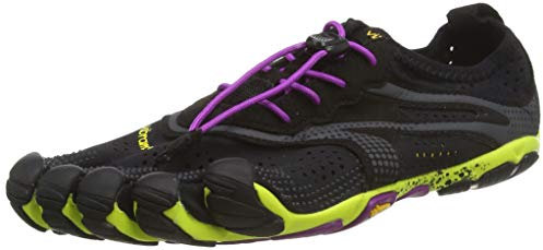 Vibram FiveFingers 16W3105 V-RUN, Sneaker Damen, Mehrfarbig (Schwarz / Gelb / Lila), 41 EU
