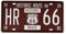 Evilandat Blechschild Metallschild Wandbild Dekoschild Nummernschild Premium Garage Design Bunt Vintage Nostalgie 30,5 x 15,5CM