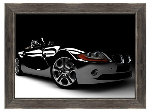 Bild auf Leinwand Canvas – Gerahmt – fertig zum Aufhängen – Supercar – BMW Z3 Z8 – Rennwagen Sport Design Dimensione: 70x100cm D - Colore Nero Shabby
