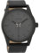 Oozoo Herrenuhr mit Lederband 45 MM Black/Dunkelgrau/Schwarz C9629