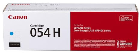 Canon Tonerkartusche 054 Cyan, hohe Kapazität (3027C001) für Canon Color imageCLASS MF641Cdw, MF642Cdw, MF644Cdw, LBP622Cdw Laserdrucker, Modell: Toner 054