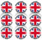 144 Personalised Union Jack 30mm Reward Stickers for School Teachers, Party Bag