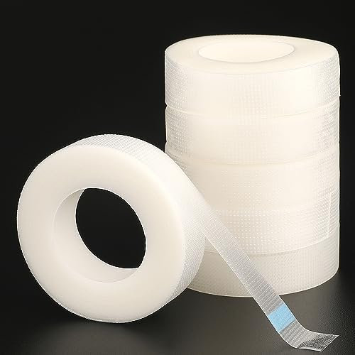 G2PLUS 6 Rollen Wimpern Tape, 60 Yards Weiß Tape Wimpernverlängerung Band, 0,5 Zoll Wimpern Isolations Klebeband, Wimpernband für Wimpern Lash Extension Wimpernverlängerungswerkzeuge