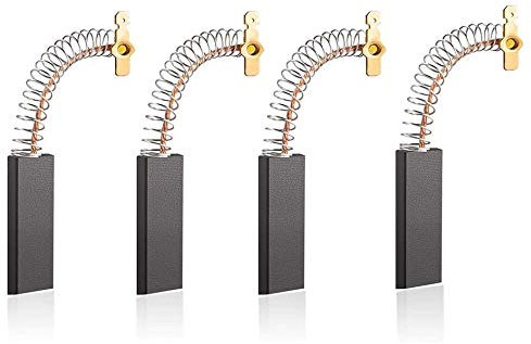Voarge 4Pcs Escobillas de carbón de herramienta eléctrica Escobilla Escobillas de carbón para lavadora para lavadora de motor
