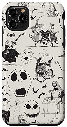 iPhone 11 Pro Max Tim Burton's The Nightmare Before Christmas Ink Print Case