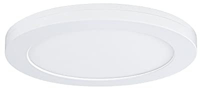 Paulmann 95389 LED Panel 2in1 Cover-it 225mm Neutralweiß rund incl. 1x16,5 Watt Deckenleuchte Weiß matt Deckenlampe Kunststoff Wohnzimmerlampe 4000 K