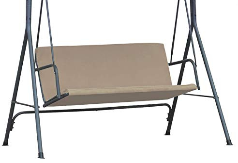 Ersatz-schaukelsitzbezug für Hollywoodschaukel | 93 x 120 cm | Cordura Stoff Sitzbezug für Garten Schaukel Stuhlbezug | Wetterbeständig | 2-sitzer für den Außenbereich | Beige [101]