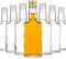 SUPERBUTELKI.PL Lot de 10 bouteilles en verre vides, en forme de vague, à remplir, look élégant et moderne des bouteilles en verre de qualité supérieure (200 ml, 10 pièces)
