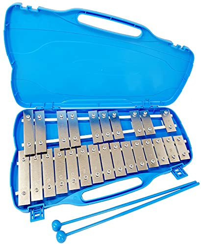 GLOCKENPIEL CARRILLON METALOFONO XILOFONO GEWA AG25N2 CROMATICO, 25 TECLAS SILVER CON ESTUCHE Y MAZAS - ROCKMUSIC ESPAÑA