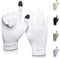 A TOUCH OF Silk Guanti In Seta | Guanti per Rivestimento Interno Ideali Per Lo Sport E Abbigliamento Casual | Unisex | Sci Ciclismo Guida (Off-White)