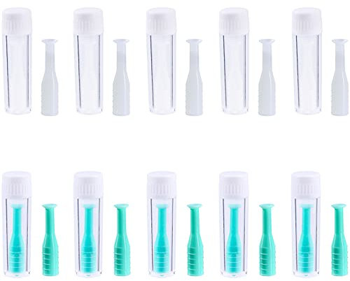 iGeyzoe 10 Pack Hard Contact Lens Remover, RGP Plunger Contact Plunger Inserter For Hard Contact Lens RGP Lens