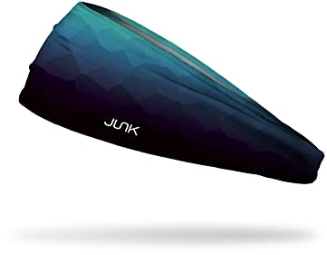 JUNK Brands Big Bang Lite Headband - Moisture-Wicking, Performance Fabric, Non-Slip, Sports Sweatband for Men & Women - One Size - Mistly Mountains
