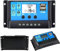 SOGTICPS 20A 12V/24V Solar Ladegerät Controller Solarpanel Batterie intelligenter Controller mit USB Schnittstelle Display