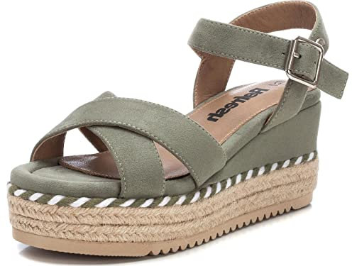 REFRESH - Sandalen Damen Khaki - Bequeme und vielseitige Schuhe - Casual Mode - Modell 17058701 (Größe 40)