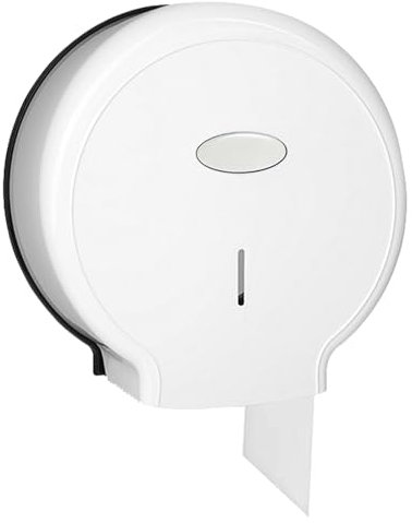 Toilet Roll Holder,Toilet Roll Wall Mounted 68mm 2.68in Core Mini Jumbo Toilet Roll Dispenser Single Roll Round Wall Mounted Toilet Paper Roll Holder Bathroom Waterproof,10.6×11.0×4.7inch