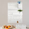 LIFKOME 1 pièce Pegboard Mural Organiseur Mural Pegboard Blanc Pegboards DIY Pegboard Organiseur pour Bureau à Domicile