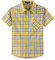 Spring&Gege Chemise à carreaux à manches courtes pour garçon, chemise de loisirs pour enfants, jaune/bleu, 9-10 ans