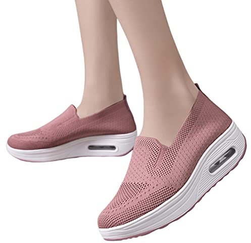 Fukamou Calzado Deportivo para Mujer - Zapatillas Deportivas para Mujer - Zapatillas Suaves sin Cordones con Parte Superior aerodinámica para Mujeres, Mujeres y niñas