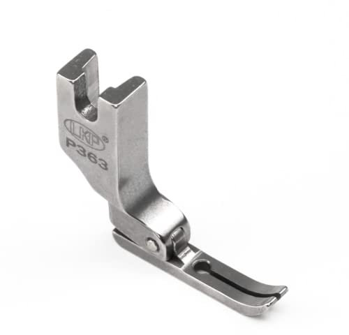 Blooy - Pied presseur pour fermeture éclair P363 pour machine à coudre industrielle à point noué à aiguille unique JUKI Brother en acier