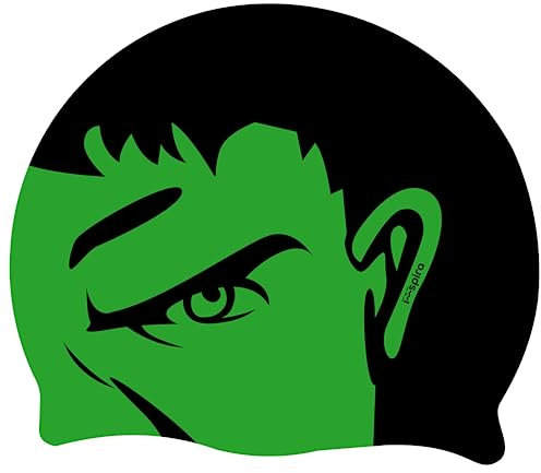 Gorro de Silicona Green Man | Gorro de Natación | Gorro de Piscina | Alta Comodidad y Adherencia | Arte y Natación