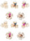 20 Pcs Perle Strass Boutons, Faux Perle Flocon de Neige Strass Boutons, Bouquet Embellissements pour L'artisanat Fabrication de Bijoux Fête de Mariage Décoration de la Maison DIY Artisanat de Cheveux