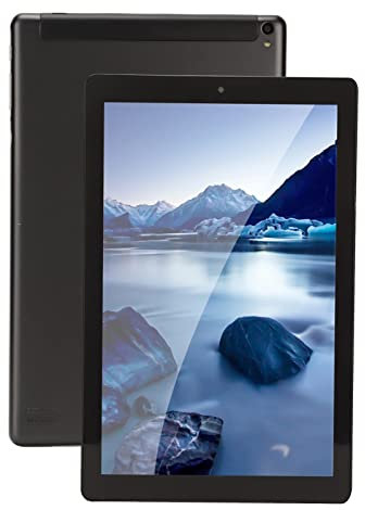 Tablette 10,1 Pouces, Tablette Portable, Tablette WiFi 2.4G 5G, Résolution 1960x1080, 6 Go 128 Go, Caméra Avant et Arrière, Compatible avec Android 11, pour Adultes et Enfants (Prise UE)