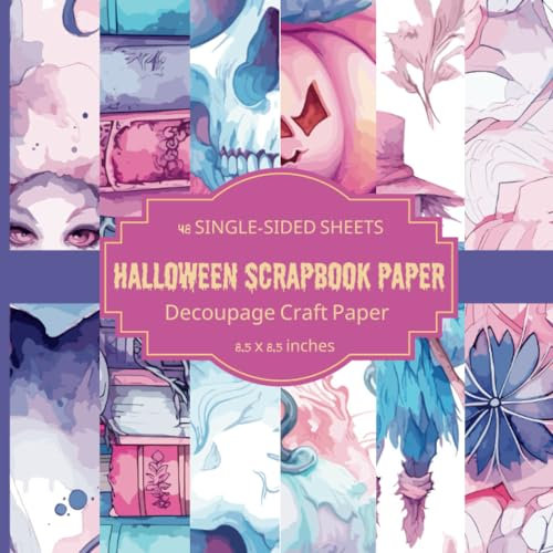 Halloween Scrapbook Paper: Decoupage Craft Paper