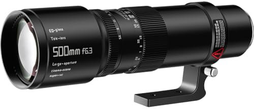 TTArtisan 500 mm F6.3 Teleobjektiv mit Metallgehäuse, kompatibel mit Canon RF Mount (Vollformat), Schwarz
