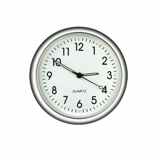 Reloj de coche, mini reloj analógico de cuarzo para salpicadero de coche, reloj adhesivo de ventilación de aire, mini pequeños y luminosos relojes de ventilación de coche, reloj para coches, barcos,
