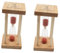 PRETYZOOM 2 Pièces Sablier 1 Minute Sablier Sablier Minuteur Horloge De Sable Ménage
