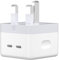 Newding 40W USB C Plug Fast Charger for Phone 16 15 14 13 12, Samsung Galaxy, Google, Xiaomi, Redmi, Honor, Motorola, OnePlus, 2-Port Type C Plug UK Adapter (NO Cable)