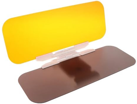 Sun Visor Extension 32 * 12cm 2 In 1 Car Sun Visor Polarized Sunshade Plate Clear Vision Anti-Dazzle Car Day-Night Mirror Adjustable Windshield blendfreie Sonnenblende