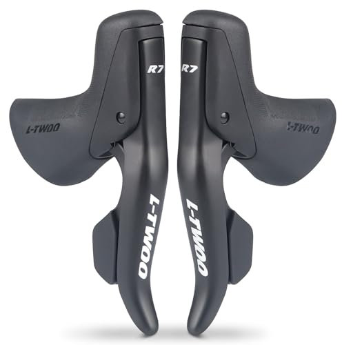 WEEROCK L-TWOO Rennrad-Schalthebel, 2 x 10-Gang, 20 Gänge, Rennrad-Schalthebel mit Bremshebeln, kompatibel mit Shimano