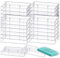 Wenqik 30 Stück Audio-Kassetten-Aufbewahrungskoffer, Kunststoff-Kassettenhüllen, blanko, Sprachaufnahme, Kassettenhalter, transparent, Musik-Kassetten-Box, Organizer,