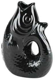 Giftcompany Monsieur Carafon Vase/Karaffe Fisch XS schwarz 0,2l