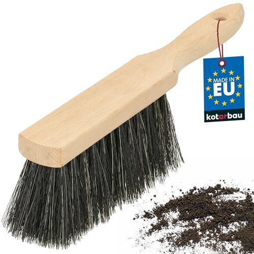KOTARBAU® Handfeger Holz Mischborsten zum Fegen & Kehren Stubenhandfeger 29 cm Handbesen Handfeger klein Kehrwisch Stubenbesen Handfeger Camping Besen Innenbereich Besen innen
