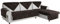 Easy-Going Luxuriöser Samt Sofa Couch Überzug 3 Sitzer, 1 Stück Rutschfester Sofabezug Ecksofa L U Form, Waschbarer Sofaschutz Hund Katze, Sofa Chaiselongue Cover, 70x180 cm/28x70 in, Schokolade