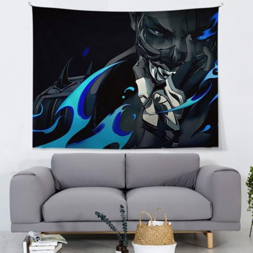 GeRRiTL Valorant Tapisserie-Poster, großer Hintergrund, geeignet für Schlafzimmer, Wohnzimmer und Geburtstagsfeiern, als Geschenk für Verwandte und Freunde (Yoru, 100 x 70 cm)